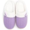 imageNineCiFun Womens Slippers Scuff Comfy Lightweight House Shoes Slip on Memory Foam Bedroom Slippers Indoor Outdoor Home Shoes with Soft Terry LiningPurple