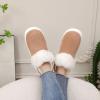 imageNineCiFun Womens Suede Bootie Slippers Warm Fuzzy Slippers with Faux Fur Lining Cozy Memory Foam Indoor House ShoesCamel