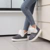imageNineCiFun Womens Suede Bootie Slippers Warm Fuzzy Slippers with Faux Fur Lining Cozy Memory Foam Indoor House ShoesGrey