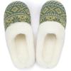 imageNineCiFun Womens Warm House Slippers Memory Foam House Fuzzy Cute Christmas Slippers Ladies Bedroom Slippers Gift For WomenGreen