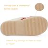 imageNineCiFun Womens Warm House Slippers Memory Foam House Fuzzy Cute Christmas Slippers Ladies Bedroom Slippers Gift For WomenWine Red
