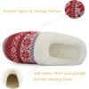 imageNineCiFun Womens Warm House Slippers Memory Foam House Fuzzy Cute Christmas Slippers Ladies Bedroom Slippers Gift For WomenWine Red