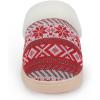 imageNineCiFun Womens Warm House Slippers Memory Foam House Fuzzy Cute Christmas Slippers Ladies Bedroom Slippers Gift For WomenWine Red