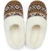 imageNineCiFun Womens Warm House Slippers Memory Foam House Fuzzy Cute Christmas Slippers Ladies Bedroom Slippers Gift For WomenYellow