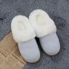 imageNineCiFun Womens and Mens Suede House Slippers Slip on Fuzzy Slippers with Faux Fur Lining Indoor Outdoor Home Shoes with Rubber SoleBlue
