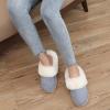 imageNineCiFun Womens and Mens Suede House Slippers Slip on Fuzzy Slippers with Faux Fur Lining Indoor Outdoor Home Shoes with Rubber SoleLight Blue