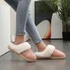 imageNineCiFun Womens and Mens Suede House Slippers Slip on Fuzzy Slippers with Faux Fur Lining Indoor Outdoor Home Shoes with Rubber SoleLight Pink