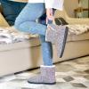 imageParlovable Womens Bootie Slippers Warm Knit Plush Lining Boots Comfortable Memory Foam Slipon Comfy House Shoes Breathable Indoor WinterPink