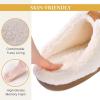 imageParlovable Womens Cozy Memory Foam Slippers Fuzzy Plush Fleece Lining Comfortable House Shoes Slip On Indoor Outdoor AntiSkid Sole WinterBeige