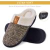 imageParlovable Womens Cozy Memory Foam Slippers Fuzzy Plush Fleece Lining Comfortable House Shoes Slip On Indoor Outdoor AntiSkid Sole WinterCoffee