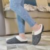 imageParlovable Womens Cozy Memory Foam Slippers Fuzzy Plush Fleece Lining Comfortable House Shoes Slip On Indoor Outdoor AntiSkid Sole WinterGrey
