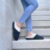 imageParlovable Womens Cozy Memory Foam Slippers Fuzzy Plush Fleece Lining Comfortable House Shoes Slip On Indoor Outdoor AntiSkid Sole WinterNavy