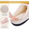imageParlovable Womens Cozy Memory Foam Slippers Fuzzy Plush Fleece Lining Comfortable House Shoes Slip On Indoor Outdoor AntiSkid Sole WinterRed