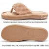 imageParlovable Womens Flip Flop Slippers Memory Foam Slip on Thong Slipper Breathable Cozy Open Toe House Shoes AntiSkid Rubber Sole Sandal Indoor OutdoorCamel