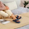 imageParlovable Womens Flip Flop Slippers Memory Foam Slip on Thong Slipper Breathable Cozy Open Toe House Shoes AntiSkid Rubber Sole Sandal Indoor OutdoorNavy