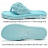 imageParlovable Womens Flip Flop Slippers Memory Foam Slip on Thong Slipper Breathable Cozy Open Toe House Shoes AntiSkid Rubber Sole Sandal Indoor OutdoorTeal Blue