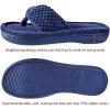 imageParlovable Womens Flip Flop Slippers Memory Foam Slip on Thong Slipper Breathable Cozy Open Toe House Shoes AntiSkid Rubber Sole Sandal Indoor OutdoorNavy