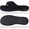 imageParlovable Womens Flip Flop Slippers Memory Foam Slip on Thong Slipper Breathable Cozy Open Toe House Shoes AntiSkid Rubber Sole Sandal Indoor OutdoorBlack