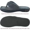 imageParlovable Womens Flip Flop Slippers Memory Foam Slip on Thong Slipper Breathable Cozy Open Toe House Shoes AntiSkid Rubber Sole Sandal Indoor OutdoorDark Grey