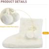 imageParlovable Womens Fuzzy Bootie Slippers Fluffy Plush Fleece Cute House Shoes Soft Memory Foam Winter Warm Indoor Booty Slippers