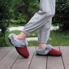 imageParlovable Womens Soft Cable Knit Slippers Soft Plush Faux Fur Collar Memory Foam Fuzzy House Shoes AntiSkid IndoorOutdoor Rubber SoleWine