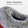 imageParlovable Womens Soft Cable Knit Slippers Soft Plush Faux Fur Collar Memory Foam Fuzzy House Shoes AntiSkid IndoorOutdoor Rubber SoleWine