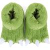 imageULTRAIDEAS Animal Paw Slippers for Women and Men Funny Claw Slippers for Adult and Kids Unisex Cute Costume House ShoesGreen Dinosaur Paw