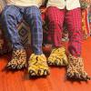 imageULTRAIDEAS Animal Paw Slippers for Women and Men Funny Claw Slippers for Adult and Kids Unisex Cute Costume House ShoesLeopard Paw