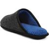 imageULTRAIDEAS Casual Slippers for Men Slip On Mens Slippers with Memory Foam ampamp Rubber Sole IndoorFelt Dark Grey