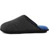 imageULTRAIDEAS Casual Slippers for Men Slip On Mens Slippers with Memory Foam ampamp Rubber Sole IndoorFelt Dark Grey