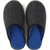 imageULTRAIDEAS Casual Slippers for Men Slip On Mens Slippers with Memory Foam ampamp Rubber Sole IndoorFelt Dark Grey
