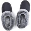 imageULTRAIDEAS Couples Suede Moccasin Memory Foam SlippersMen Size 1112 Women Size 910