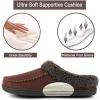 imageULTRAIDEAS Couples Suede Moccasin Memory Foam SlippersMen Size 910 Women Size 56
