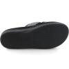 imageULTRAIDEAS Mens Adjustable Sandal Slipper with Memory Foam Summer Cross Strap House SlidesDark Grey