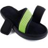 imageULTRAIDEAS Mens Adjustable Sandal Slipper with Memory Foam Summer Cross Strap House SlidesGreen