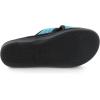 imageULTRAIDEAS Mens Adjustable Sandal Slipper with Memory Foam Summer Cross Strap House SlidesLight Blue