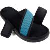 imageULTRAIDEAS Mens Adjustable Sandal Slipper with Memory Foam Summer Cross Strap House SlidesLight Blue