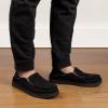 imageULTRAIDEAS Mens Austin Moccains Knit Slippers with Tie