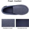 imageULTRAIDEAS Mens Carver Slippers Moc Loafer House Shoes Memory FoamAegean Blue
