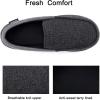 imageULTRAIDEAS Mens Carver Slippers Moc Loafer House Shoes Memory FoamBlack