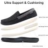 imageULTRAIDEAS Mens Carver Slippers Moc Loafer House Shoes Memory FoamBlack