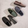 imageULTRAIDEAS Mens Carver Slippers Moc Loafer House Shoes Memory FoamCharcoal Grey