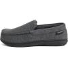 imageULTRAIDEAS Mens Carver Slippers Moc Loafer House Shoes Memory FoamLight Grey