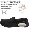 imageULTRAIDEAS Mens Carver Slippers Moc Loafer House Shoes Memory FoamTwill Black