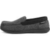 imageULTRAIDEAS Mens Carver Slippers Moc Loafer House Shoes Memory FoamTwill Grey