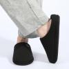 imageULTRAIDEAS Mens Comfy Memory Foam Slippers Indoor House Slippers for Men NonSlipBlack