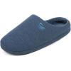 imageULTRAIDEAS Mens Comfy Memory Foam Slippers Indoor House Slippers for Men NonSlipDark Blue