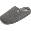 imageULTRAIDEAS Mens Comfy Memory Foam Slippers Indoor House Slippers for Men NonSlipDark Grey
