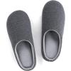 imageULTRAIDEAS Mens Comfy Memory Foam Slippers Indoor House Slippers for Men NonSlipGrey
