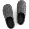 imageULTRAIDEAS Mens Comfy Memory Foam Slippers Indoor House Slippers for Men NonSlipGreyBlack